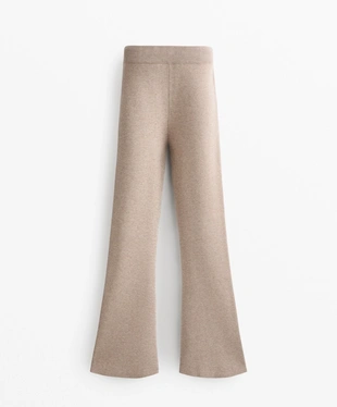 KNIT FLARED TROUSERS- Заказать в России