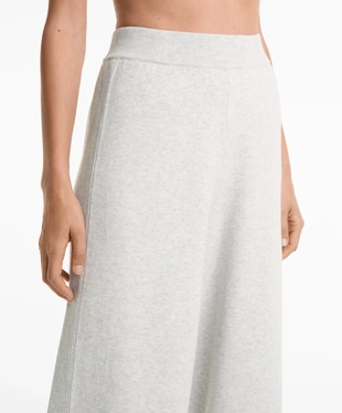STRAIGHT SIDE RIB KNIT TROUSERS- Заказать в России