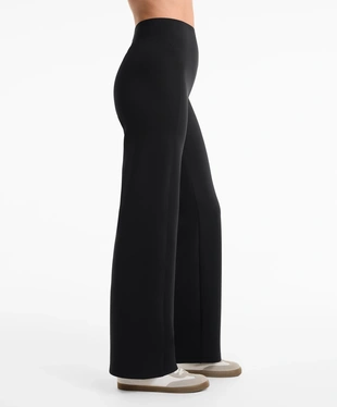 NEOPRENE-EFFECT STRAIGHT-LEG TROUSERS- Заказать в России