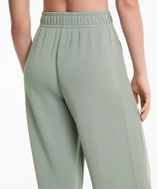 SIDE RIB STRAIGHT-LEG TROUSERS WITH SOFT-TOUCH MODAL- Заказать в России