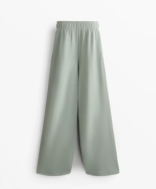 SIDE RIB STRAIGHT-LEG TROUSERS WITH SOFT-TOUCH MODAL- Заказать в России