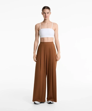 LIGHT TOUCH COOL-TOUCH TAILORED WIDE-LEG TROUSERS- Заказать в России