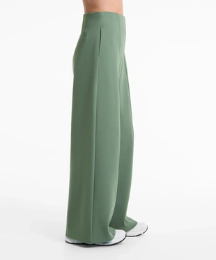 SUPER HIGH RISE PIQUé TROUSERS WITH COTTON- Заказать в России