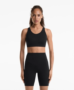 FIRM-SUPPORT COMPRESSIVE CROSSOVER BACK SPORTS BRA- Заказать в России