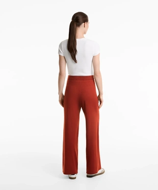 STRAIGHT-LEG KNIT TROUSERS- Заказать в России