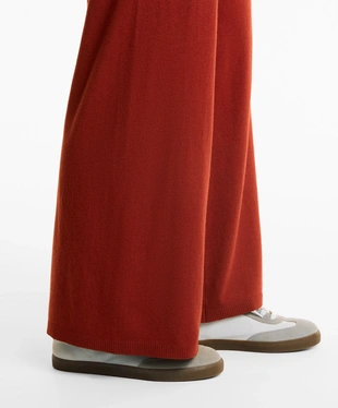 STRAIGHT-LEG KNIT TROUSERS- Заказать в России