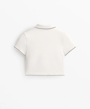 SEAMLESS SHORT-SLEEVED POLO SHIRT- Заказать в России