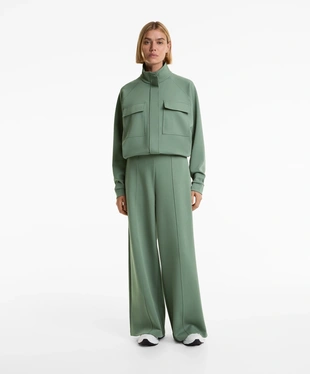 PIQUé JACKET WITH COTTON AND POCKETS- Заказать в России