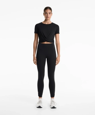 MODAL BLEND SHORT-SLEEVED KNOT T-SHIRT- Заказать в России