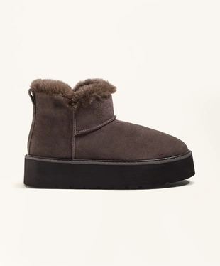 LEATHER PLATFORM BOOT- Заказать в России