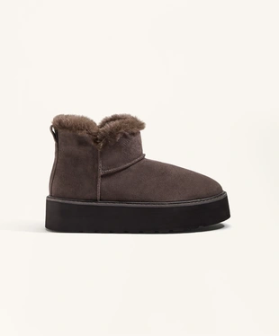 LEATHER PLATFORM BOOT- Заказать в России