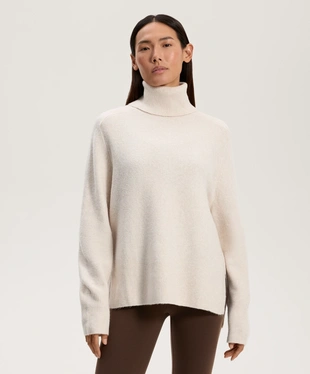 OVERSIZE KNIT ROLL NECK JUMPER- Заказать в России