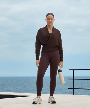CROSSOVER JUMPER WITH FITTED WAIST- Заказать в России