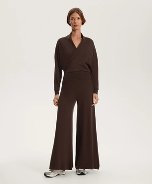 CROSSOVER JUMPER WITH FITTED WAIST- Заказать в России