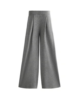 STRAIGHT FIT KNIT TROUSERS- Заказать в России