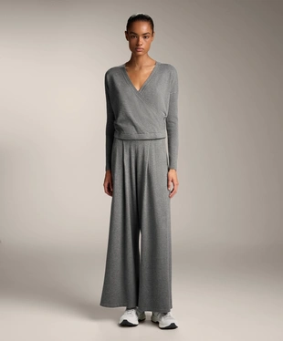 STRAIGHT FIT KNIT TROUSERS- Заказать в России