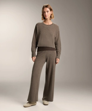 STRAIGHT LEG 100% CASHMERE TROUSERS- Заказать в России