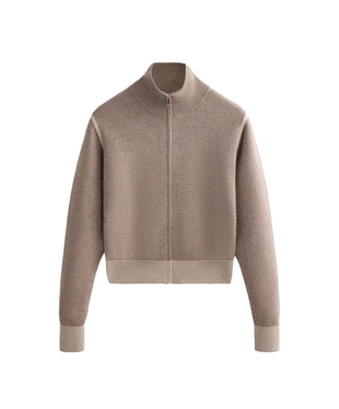 KNIT JACKET WITH CONTRAST DETAILS- Заказать в России