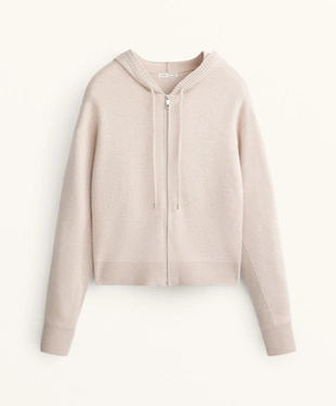 HOODED KNIT JACKET- Заказать в России