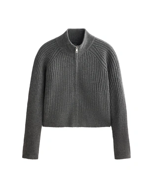 SOFT RIB KNIT JACKET- Заказать в России