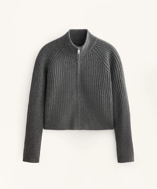 SOFT RIB KNIT JACKET- Заказать в России