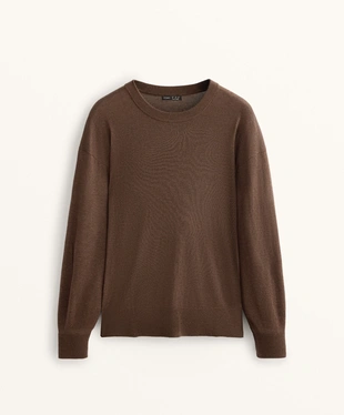 ROUND NECK KNIT JUMPER 10% CASHMERE- Заказать в России
