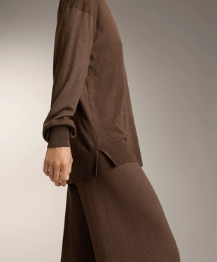 ROUND NECK KNIT JUMPER 10% CASHMERE- Заказать в России