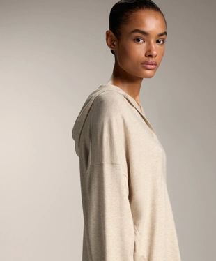 FINE KNIT HOODED JUMPER- Заказать в России