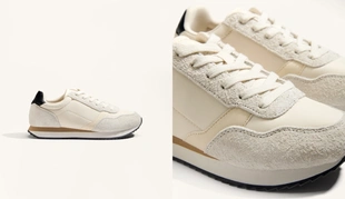 CONTRAST SOLE NYLON TRAINERS- Заказать в России