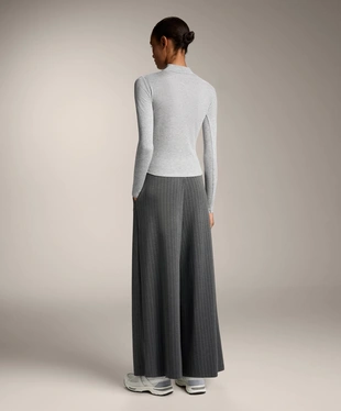 RIB HIGH-NECK BASE LAYER T-SHIRT WITH LYOCELL- Заказать в России
