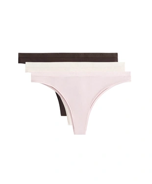 3 COTTON BLEND LOGO BRAZILIAN BRIEFS- Заказать в России
