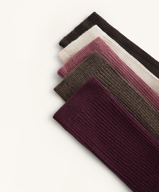 5 PAIRS OF COTTON BLEND CLASSIC SOCKS- Заказать в России