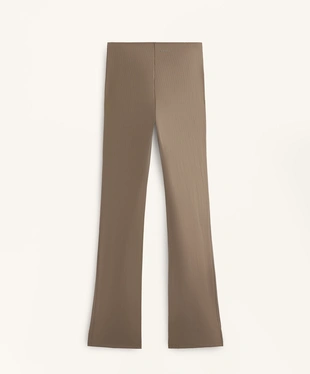 HIGH-RISE COMPRESSIVE CORE CONTROL BLOCK STRIPE FLARE TROUSERS- Заказать в России