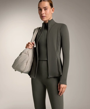 LIGHT WARM PEPLUM TECHNICAL JACKET- Заказать в России