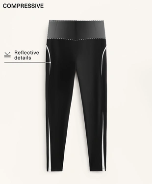 COMPRESSIVE HIGH RISE ANKLE-LENGTH LEGGINGS WITH SIDE STRIPES 65CM- Заказать в России
