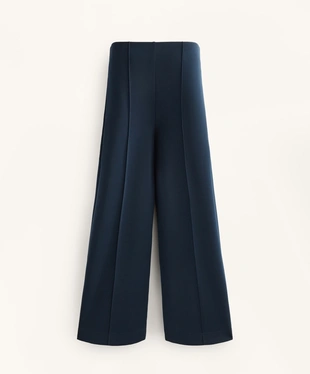 STRAIGHT-LEG TROUSERS WITH SOFT-TOUCH MODAL AND CREASE- Заказать в России