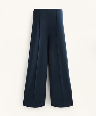 STRAIGHT-LEG TROUSERS WITH SOFT-TOUCH MODAL AND CREASE- Заказать в России