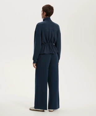 STRAIGHT-LEG TROUSERS WITH SOFT-TOUCH MODAL AND CREASE- Заказать в России