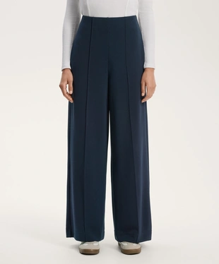 STRAIGHT-LEG TROUSERS WITH SOFT-TOUCH MODAL AND CREASE- Заказать в России