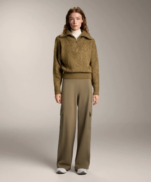 HIGH-RISE WARM CARGO TROUSERS- Заказать в России