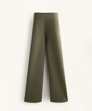 NEOPRENE-EFFECT STRAIGHT-LEG TROUSERS- Заказать в России