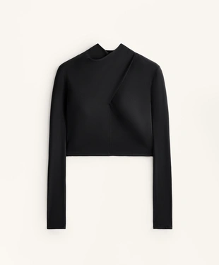 COMFORTLUX DRAPED NECKLINE T-SHIRT- Заказать в России