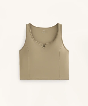SLEEVELESS WAFFLE TANK TOP- Заказать в России
