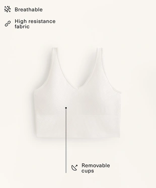 STRUCTURED RIB TANK TOP- Заказать в России
