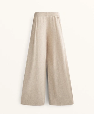 WIDE LEG KNIT TROUSERS- Заказать в России