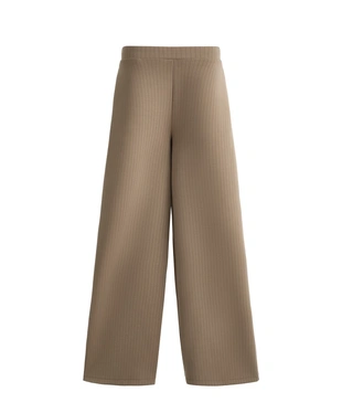 SOFT-TOUCH MODAL STRAIGHT-LEG TROUSERS WITH STRIPES- Заказать в России
