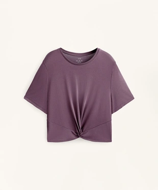 KNOT SHORT SLEEVE MODAL BLEND T-SHIRT- Заказать в России