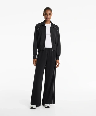 PIPING JACKET WITH HIGH COLLAR AND SOFT-TOUCH MODAL- Заказать в России