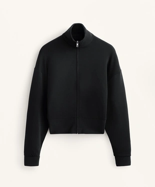 HIGH-NECK JACKET WITH SOFT-TOUCH MODAL- Заказать в России