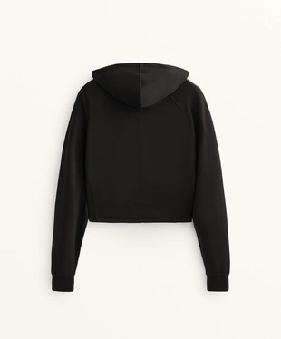 SOFT TOUCH MODAL FITTED CROP HOODED JACKET- Заказать в России